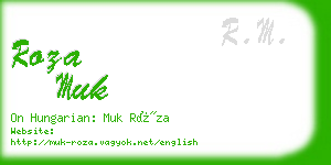 roza muk business card